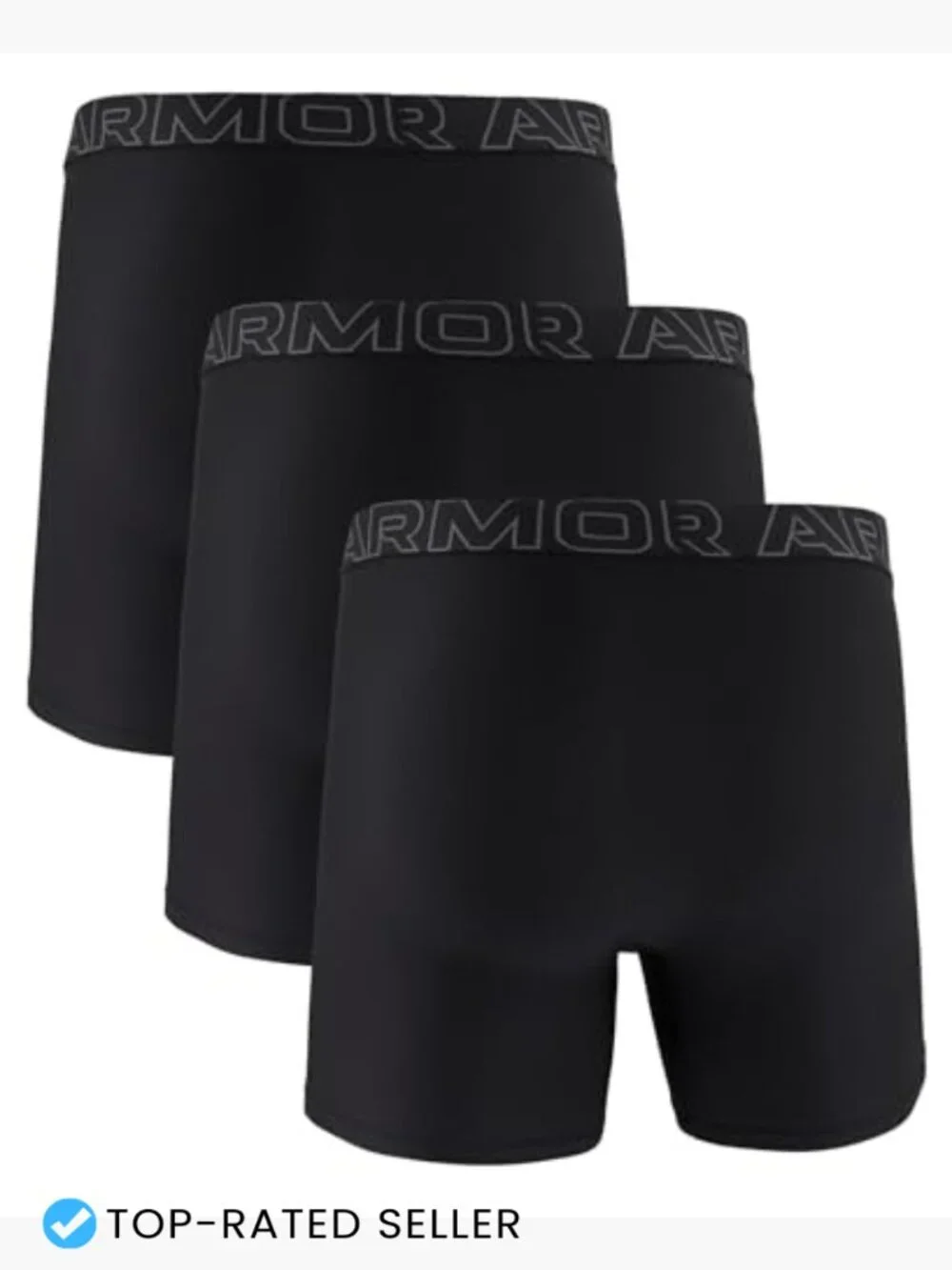 3 Pack Performance Tech Mesh Boxer Briefs 6 Inch Inseam Athletic Activewear